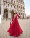 Jhalak By Sayuri Chinon Silk Wholesale Gown With Dupatta Suppliers In Mumbai
